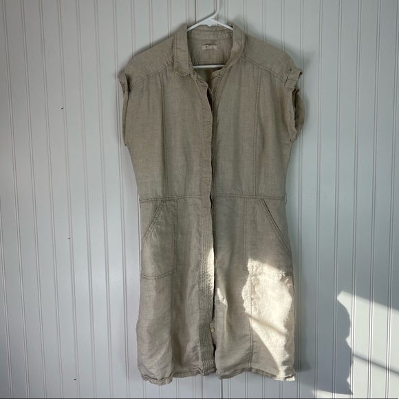 Caslon Pure Linen Shirt Dress Medium - Picture 12 of 12